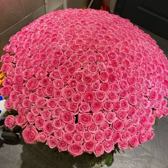 Букет 301 розовая роза